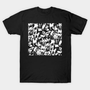 Black and White Contrast Brushstrokes T-Shirt